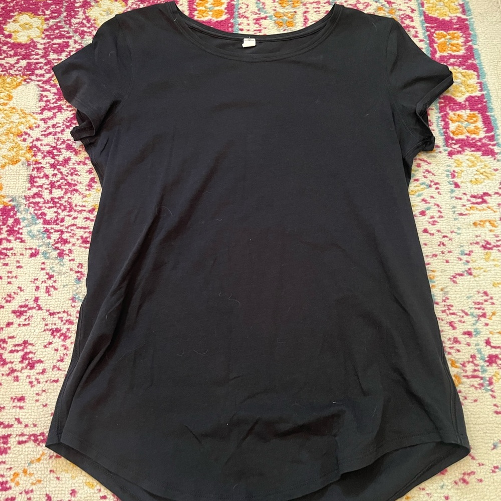 Lululemon Athletica Black Short Sleeve Tee